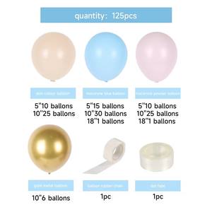 Kit d'arche de guirlande de ballons multicolores pour mariage, anniversaire, Noël, baptême, baby shower, révélation du sexe, décoration, ballons en latex - Product Image 5