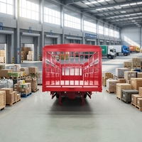 Promotion JINFENG Hebei Semi-remorque fourgon logistique en acier à 3 essieux, caisse de chargement fermée, robuste, avec train de roulement, couleur personnalisable