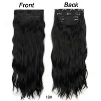 Perruque synthétique de haute qualité, résistante à la chaleur, fabriquée à la machine, avec emballage personnalisé, effet vague d'eau, alternative aux extensions de cheveux.