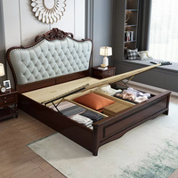 Nuevo estilo europeo de lujo cama dormitorio principal moderno Simple princesa doble cama niña boda cama niños habitación muebles conjunto