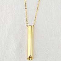 Nouveau Collier Tendance en Acier Titane, Chaîne à Maillons, Anti-Stress, Respiration Consciente, Unisexe, Idéal Cadeau