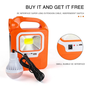 High-brightness COB solar-powered handheld searchlight, outdoor camping emergency light, household night power flashlight - Product Image 5