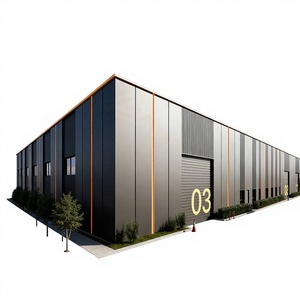 โรงงานอุตสาหกรรมโครงสร้างเหล็กฉนวนกันความร้อนพร้อมระบบพื้นชั้นลอยสำหรับใช้เป็นคลังสินค้าหรืออพาร์ตเมนต์ ได้รับการรับรองมาตรฐาน CE/ISO9001 - Product Image 1