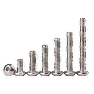 Wanqian Fasteners 304 Stainless Steel Pan Head Hex Socket Screws M3 M8 Metric Threaded Bolts Fasteners - Product Image 1
