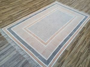 <b>Boho</b> Kilim Style Cotton Dhurrie <b>Rug</b> Hand Block Printed Bedroom Decor Floor <b>Rug</b> Home Carpet - Product Image 4