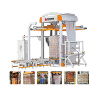 Emballage complètement automatique d'emballage de brique de palette de Hooder de machine de capsulage d'étirement à froid