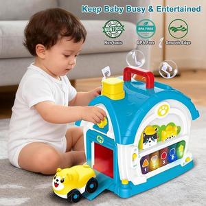 Jouet éducatif Montessori Maison musicale bilingue - Jouet interactif parent-enfant pour bébés et enfants avec miroir et apprentissage phonétique - Product Image 5