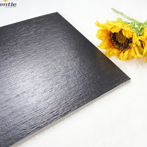 300*600mm Rustic Tiles Plain Black Fabric Matt Porcelain Tiles For Outdoor