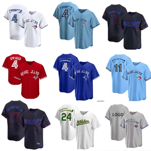 Giacca da Baseball Personalizzata della Squadra Canadese per Uomo, Stampa Digitale 3D, Cardigan Unisex - Logo, Nome della Squadra e Numero Stampati, Blue Jays - Product Image 5