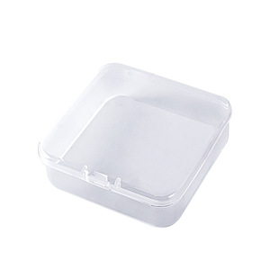 Transparent Bead <b>Storage</b> Box With Lid 7.5x7.5x2.5cm Dustproof Jewelry Organizer For <b>Seed</b> Beads DIY Crafting Desktop Use - Product Image 2