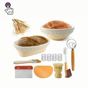 Cestas de mimbre y ratán hechas a mano al por mayor para fermentación de pan de masa madre, utensilios de repostería y herramientas de cocina. - Product Image 1