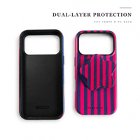 Étui de téléphone personnalisé avec motif pour iPhone 18 Pro Max, coque arrière protectrice en TPU PC, étui de téléphone mat deux-en-un
