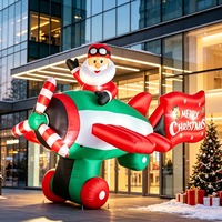 Père Noël gonflable, décorations de Noël, accessoires décoratifs gonflables pour les fêtes de Noël et du Nouvel An