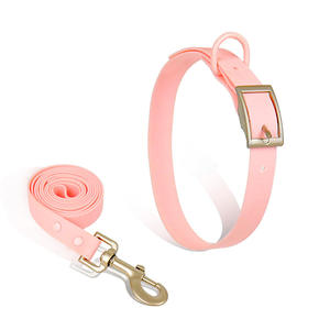 Conjunto de Correa y Arnés para Perro en Color Macaron, Nuevo <span class=keywords><strong>2026</strong></span> |   <span class=keywords><strong>Collar</strong></span> Ajustable de PVC Impermeable y Fácil de Limpiar para Razas Medianas a Grandes - Product Image 1
