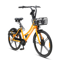 Vélo de ville partagé TXED avec cadre en alliage personnalisable, fourche rigide en acier de 26 pouces, frein servo, pour la location