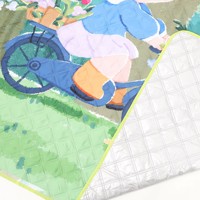 Tapis de pique-nique portable en film d'aluminium EVA, imperméable, anti-humidité, épaissi, antidérapant, avec poignée, style Instagram, pour camping et parc
