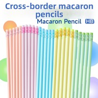 Crayons HB couleur macaron, sans bois, en vrac, corps coloré en plastique, forme triangulaire, fournitures scolaires pour la rentrée