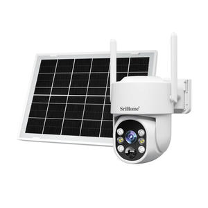 في اتجاهين الصوت 4MP اللاسلكية للماء في الهواء الطلق بطارية شمسية CCTV كاميرا الأمن 7W كشف الإنسان PIR تسجيل الفيديو - Product Image 1