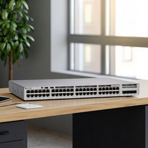 Nouveau commutateur Fast Ethernet Cisco Catalyst 9200L-48T-4G-E 48 ports, 176 Gbit/s, avec SNMP, QoS, LACP, empilable, garantie 1 an - Product Image 1