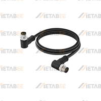 Câble mâle vers mâle 8 broches, connecteur codé A, fil AWG24, prise double extrémité, adaptateur de câble de signal de capteur industriel