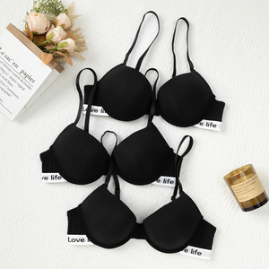 <span class=keywords><strong>Reggiseno</strong></span> IGBUH da Donna Comodo per Tutti i Giorni, Push-up con Ferretto, Personalizzabile OEM, Spalline Regolabili, Traspirante in <span class=keywords><strong>Maglia</strong></span> con Incrocio - Product Image 2