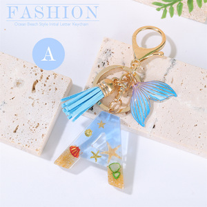 <span class=keywords><strong>พวง</strong></span><span class=keywords><strong>กุญแจ</strong></span>เรซิ่น Ocean Breeze แบบเรียบง่าย 26 ตัวอักษร พร้อมพู่ห้อยรูปปลา<span class=keywords><strong>วาฬ</strong></span> สำหรับวันหยุดฤดูร้อน สีฟ้า - Product Image 5