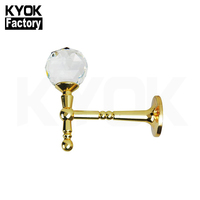 KYOK Crochets d'extension pour rideaux en mosaïque de cristal, crochets de maintien pour rideaux en cuivre, crochets d'extension pour rideaux