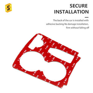 <span class=keywords><strong>Shasha</strong></span> fibre de carbone accessoires souples tasse à eau Hoder autocollant décoration pour Mercedes Benz C300 W204 2007 2008 2009 2015 - Product Image 6