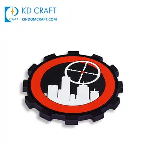 Security Badge Manufacturer Bulk Customized 3d Iron On Soft Pvc Badge Custom Rubber Logo Patch For Clothes