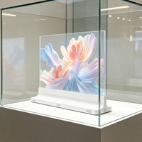 Afficheur numérique innovant à écran OLED transparent de 55 pouces, conception intérieure OEM, pour ascenseurs, magasins de détail, éducation, bureau