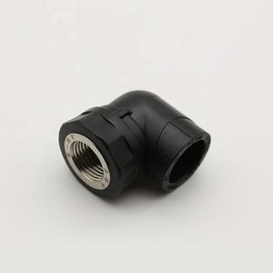 Raccords <span class=keywords><strong>de</strong></span> tuyauterie d'eau coudés femelles en plastique HDPE thermofusible 4/6 points <span class=keywords><strong>dent</strong></span> intérieure PE filetage interne soudure bout à bout réduisant - Product Image 1