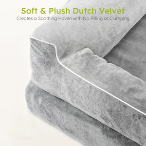 מיטת כלבים מפוארת, רכה, עשויה קטיפה, עם מזרן ויסקו, ניתנת לכביסה, עמידה, לחורף, בגודל 107*76*24 ס\"מ, סיטונאי, מותאמת אישית, דגם צ'נגג'ון. - Product Image 4