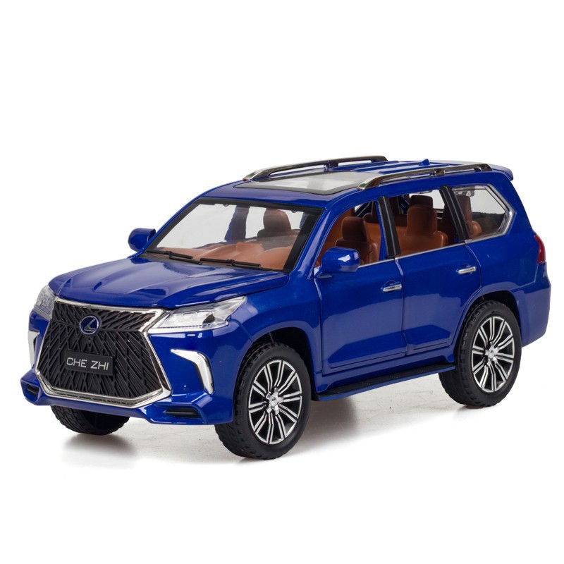 Diecast Model Car 1:24 Lexus LX570 Alloy Car with Sound & Light