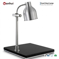 Lampe chauffante infrarouge pour aliments, base en marbre, pour hôtel, restaurant, buffet, traiteur, équipement de cuisine