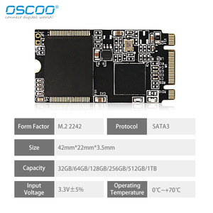 OscOO M.2 Sata3 Disque SSD 2242 2Tb pour mise à niveau du stockage PC et ordinateur portable - Product Image 1