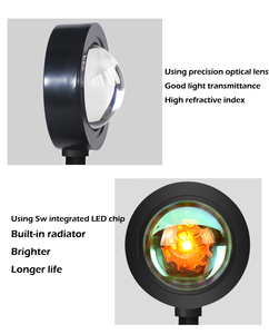 Đèn Led Chiếu Hình Mặt Trời Lặn, Đèn Led Trực Quan Lãng Mạn Xoay 180 Độ, Đèn Sàn Hiện Đại, Đèn Ngủ Cho Phòng Khách, Phòng Ngủ - Product Image 4