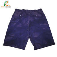 Shorts de bain imprimés pour hommes à séchage rapide, recyclés, extensibles dans quatre directions, avec boutons