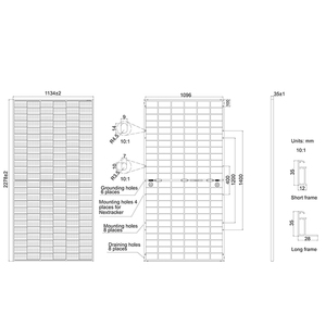 JA panneaux solaires solaires 525w, 530w, 535w, 540w, 545w, 550 Watts, Module Bifacial Mono Double <span class=keywords><strong>verre</strong></span>, panneaux solaires faciaux - Product Image 2