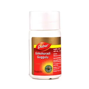 India herbal product Dabur Gokshuradi Guggulu (40tab) - herbal tablet