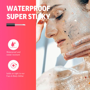 Brillo Labial 3.5ml, Tubo Pequeño Negro con Pincel, Gel Mate con Brillo para Labios, Ojos, Cuerpo y Maquillaje de Escenario - Product Image 2