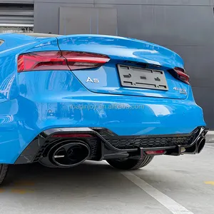 2021-2022 RS5 ด้านหลังDiffuserสําหรับAudi A5 S5 B9.5 S-LineอัพเกรดRS5 ด้านหลังกันชนDiffuserพร้อมท่อหาง