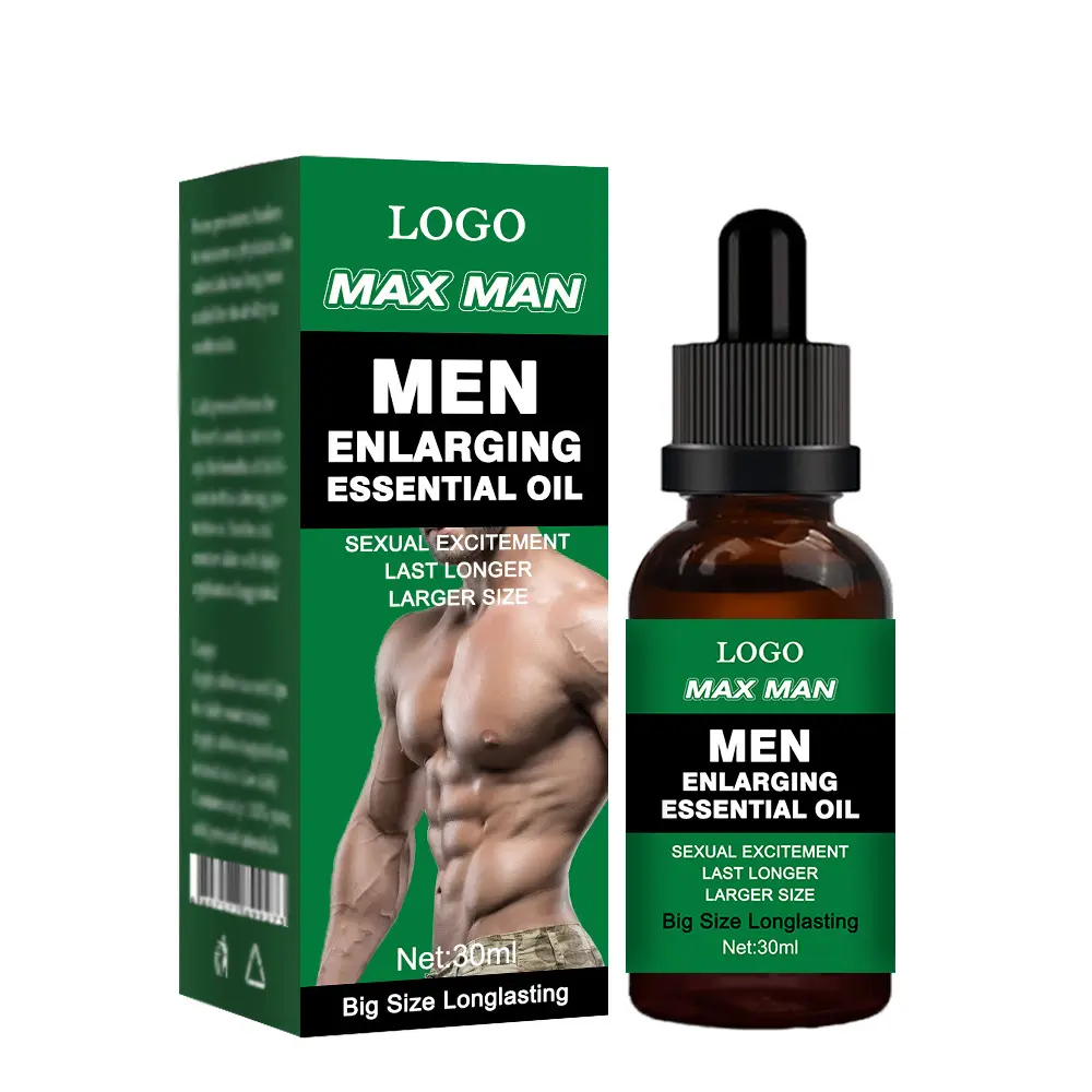 Gli uomini all'ingrosso dell'etichetta privata ingrandiscono l'olio essenziale gli uomini di eccitazione sessuale durano l'olio di massaggio del pene più lungo