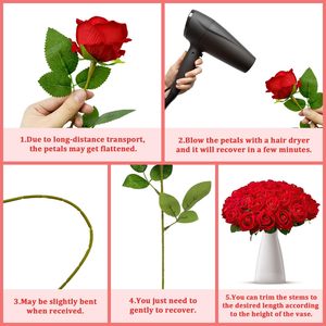 Nueva Llegada, Decoración Floral para Bodas, Flor Artificial, Rosas de Tacto Real, Rosa de Látex Rosa Otoñal de Alta Calidad, Tamaño Mediano - Product Image 5