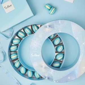 Sunshine Wholesale Luxury High Quality Paper Macaron Packaging Food <b>Gift</b> Box With Custom Logo Printed Round Paper Tube <b>Boxes</b> - Product Image 3