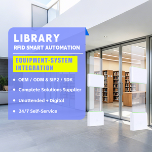 <span class=keywords><strong>Portique</strong></span> de sécurité <span class=keywords><strong>RFID</strong></span> UHF Premium pour bibliothèque avec taux de lecture rapide et détection EAS pour la gestion automatisée des livres - Product Image 1