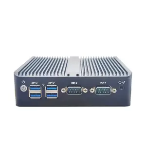 Giao hàng nhanh J1900 Mini PC NUC DDR3 hiển thị kép 1 * HD + 1 * VGA 2com 2lan không quạt J1900 Máy tính để bàn Mini PC máy tính PC