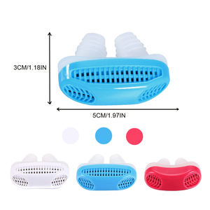 อุปกรณ์ช่วยหายใจขณะนอนหลับและป้องกันการนอนกรนขั้นสูง 2-1 พร้อมเครื่องฟอกอากาศ คลิปหนีบจมูกซิลิโคน ขยายรูจมูก บรรเทาอาการคัดจมูก - Product Image 2