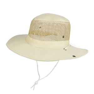 Mesh Breathable <b>Folding</b> <b>Bucket</b> Hat Solid Color Wide Brim Sunproof Sun Hat Summer Outdoor Fishing <b>Bucket</b> Hat - Product Image 3