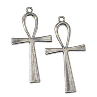 Rétro catholique métal croix pendentif Bronze pendentif bijoux pour la fabrication de bijoux bricolage Antique grand Ankh croix breloques en gros
