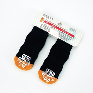 Vente en gros de chaussures confortables en coton pour Halloween, chaussures de <span class=keywords><strong>Protection</strong></span> des pattes de <span class=keywords><strong>chien</strong></span>, chaussettes mignonnes antidérapantes de dessin animé - Product Image 4